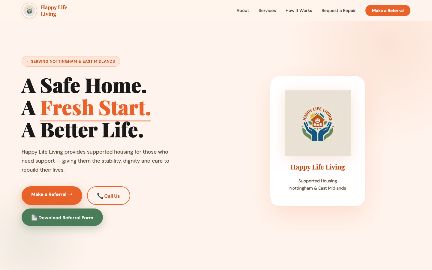 Screenshot of Happy Life Living